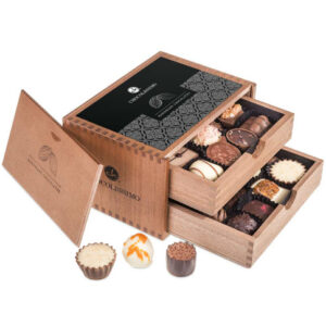 Chocolissimo - Chocolaterie - Pralinky v dřevěné krabičce 250 g
