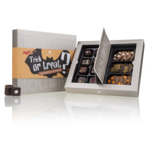 Chocolissimo - Krabička s pralinkami a čokoládovými pochoutkami na Halloween 170 g