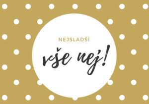 Dárková kartička Varianta: Vše nej puntíky