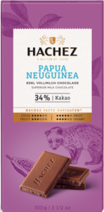 Hachez čokoláda Cocoa Papua Nová Guinea mléčná 34% 100g