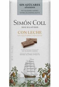 Simón Coll mléčná čokoláda BEZ CUKRU 85g