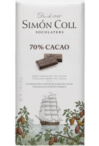 Simón Coll tmavá čokoláda 70% cocoa 85g