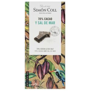 Simón Coll tmavá čokoláda 70% s mořskou solí 85g