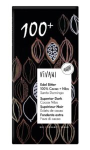Vivani Bio tmavá čokoláda 100+% 80g