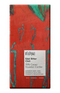 Vivani Bio tmavá čokoláda chilli 100g
