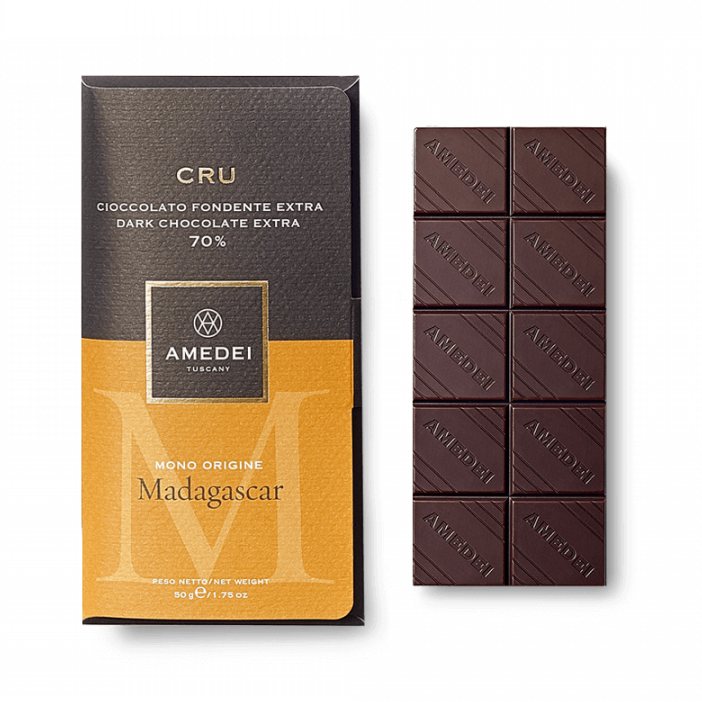 Amedei CRU čokoláda 70% Madagascar 50g