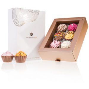 Chocolissimo - 6 minidort&iacute;ků v b&iacute;lo zlat&eacute; krabičce 110 g