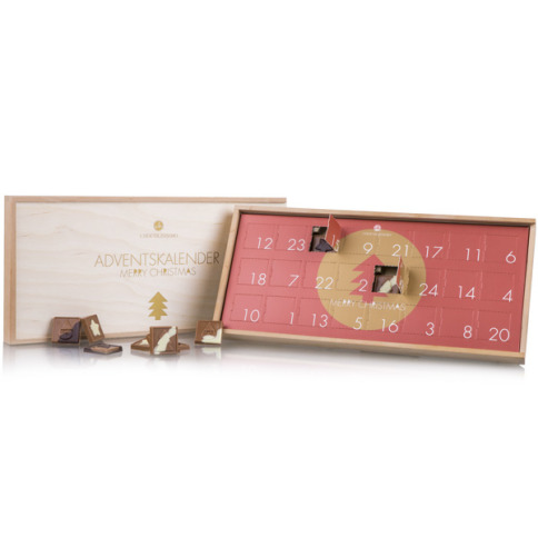 Chocolissimo - Adventní kalendář ze dřeva 180 g