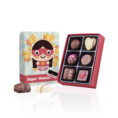Chocolissimo - Čokoládová bonboniéra pro ženu - Super Woman 70 g