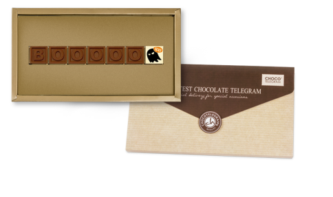 Chocolissimo - Čokoládový telegram na Halloween - Boooo