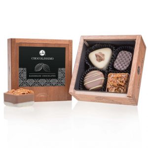 Chocolissimo - Elegance Mini - Pralinky v dřevěn&eacute; krabičce 50 g
