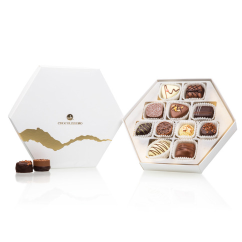 Chocolissimo - Elegantní dárková bonboniérka do 500 Kč White Treasure 130 g