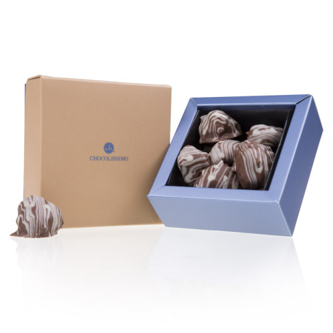 Chocolissimo - Jogurtové jahody v mléčné čokoládě Mini Square 100 g