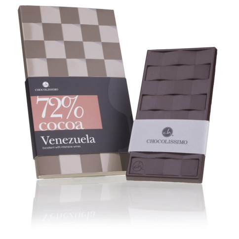 Chocolissimo - Tabulka hořké čokolády z Venezuely - 72% kakaa 80 g