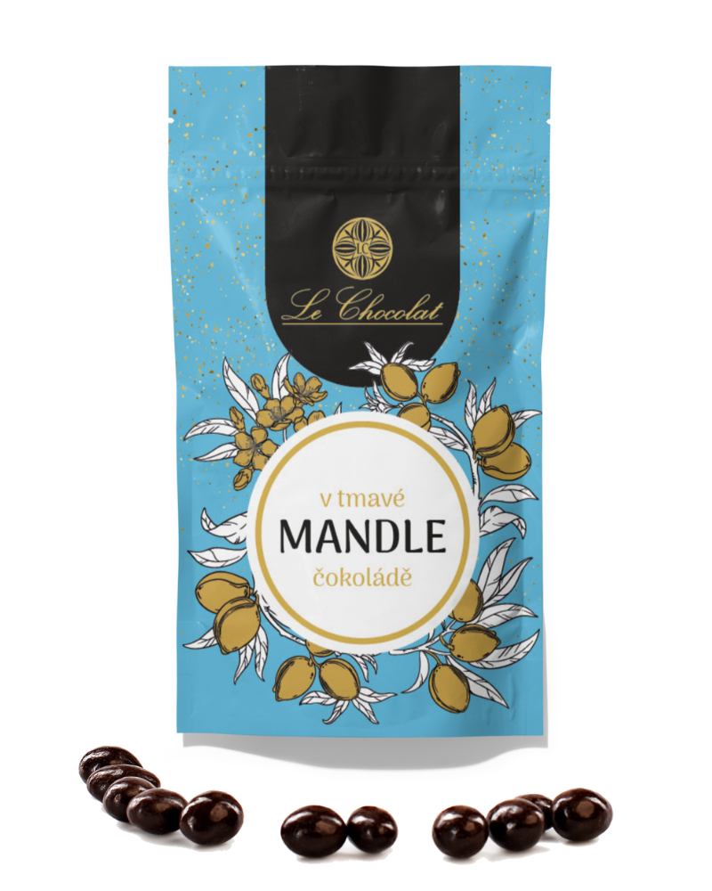 Le Chocolat Mandle v tmavé čokoládě 90g