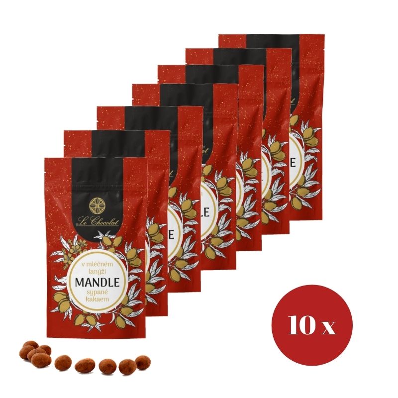 Le Chocolat pytel plný mandlí mléčný 900 g