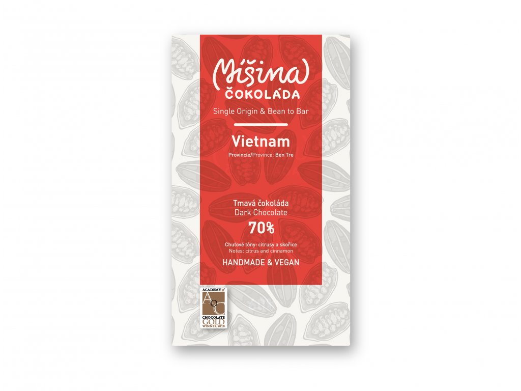 Míšina čokoláda 70% Vietnam 50g