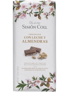 Sim&oacute;n Coll ml&eacute;čn&aacute; čokol&aacute;da s mandlemi 100g