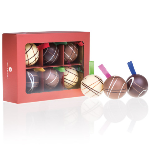 Chocolissimo - 6 Čokoládových vánočních ozdob 150 g