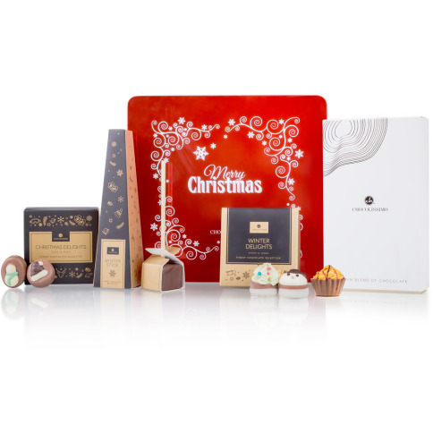 Chocolissimo - Čokoládové dárky v vánoční plechové dóze 310 g