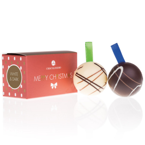 Chocolissimo - Čokoládové vánoční koule 2ks 50 g