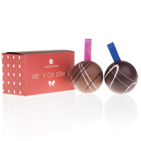 Chocolissimo - Vánoční čokoládové koule 2k různé chutě 50 g