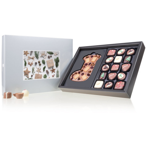 Chocolissimo - Xmas Chocopostcard Maxi Silver 280 g