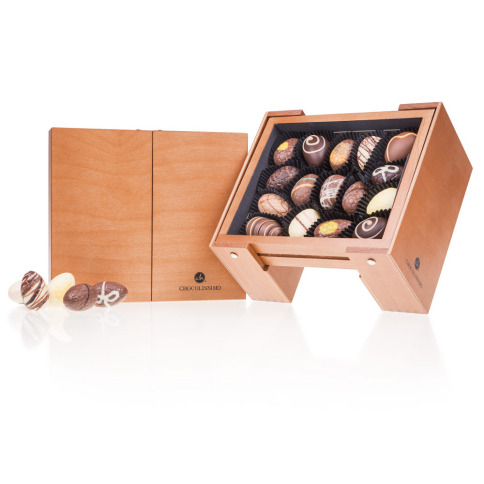 Chocolissimo - Luxusní čokoládová škatulka - velikonoční čokoládový bufetík 205 g