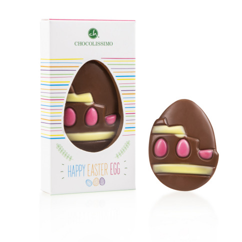 Chocolissimo - Velikonoční vajíčko z čokolády s moderním zdobením 12 g