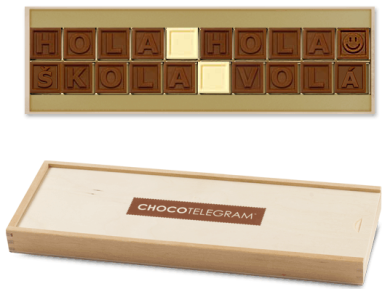 Chocolissimo - Čokoláda na začátek školního roku - písmenka