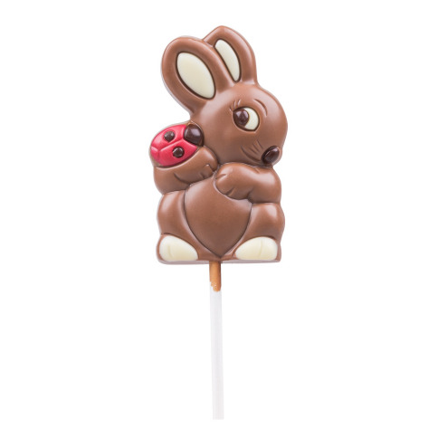 Chocolissimo - Čokoládové lízátko - králiček a beruška 35 g