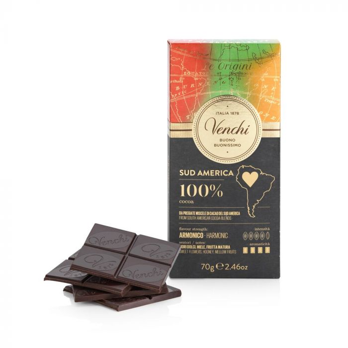 Venchi čokoláda 100% BIO Jižní Amerika 70g