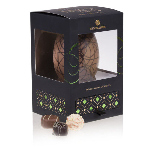 Chocolissimo - Luxusní vejce z mléčné čokolády s pralinkami 180 g