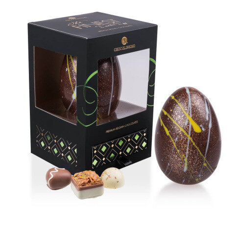 Chocolissimo - Luxusní velikoční čokoládové vejce s šuplíkem pralin 180 g
