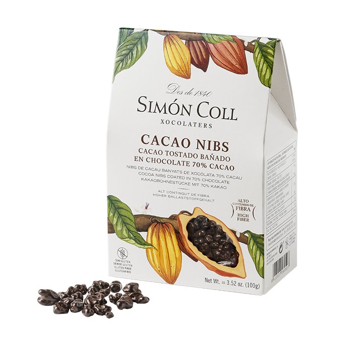 Simón Coll kakaové boby v tmavé čokoládě 70% cocoa 100g