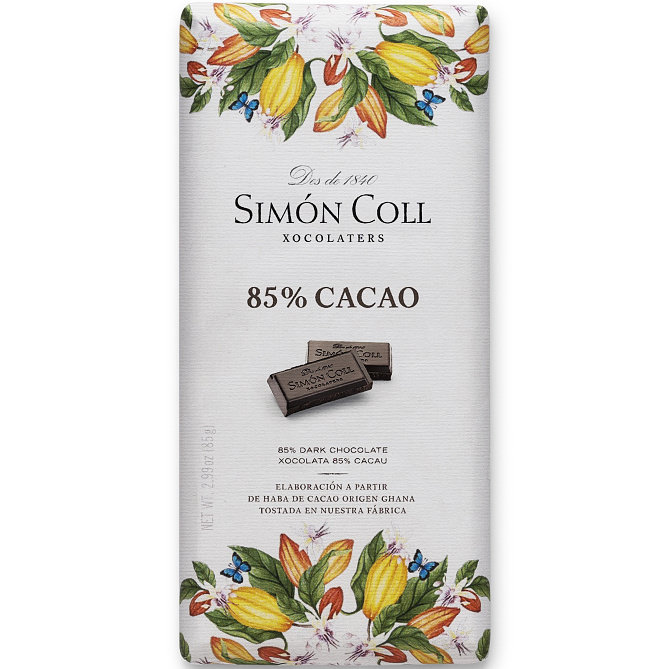 Simón Coll tmavá čokoláda 85% cocoa 85g