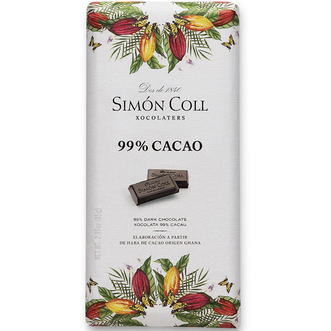 Simón Coll tmavá čokoláda 99% cocoa 85g