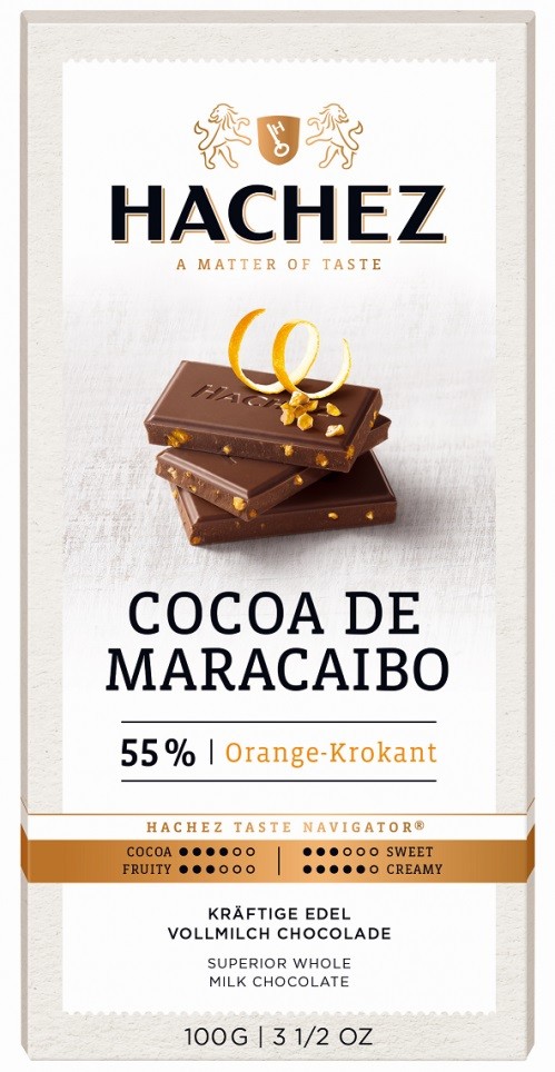 Hachez čokoláda Cocoa Maracaibo mléčná 55