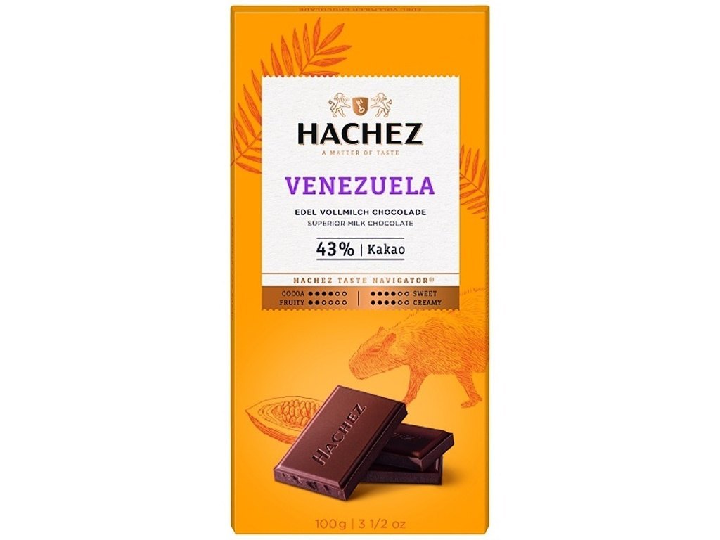 Hachez čokoláda Cocoa Venezuela mléčná 43% 100g