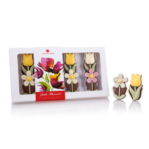 Chocolissimo - Tulipány a sedmikrásky z mléčné čokolády 95 g