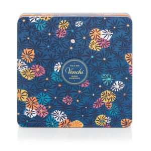 Venchi d&aacute;rkov&aacute; plechovka Murrine 300g Barva: Modr&aacute;