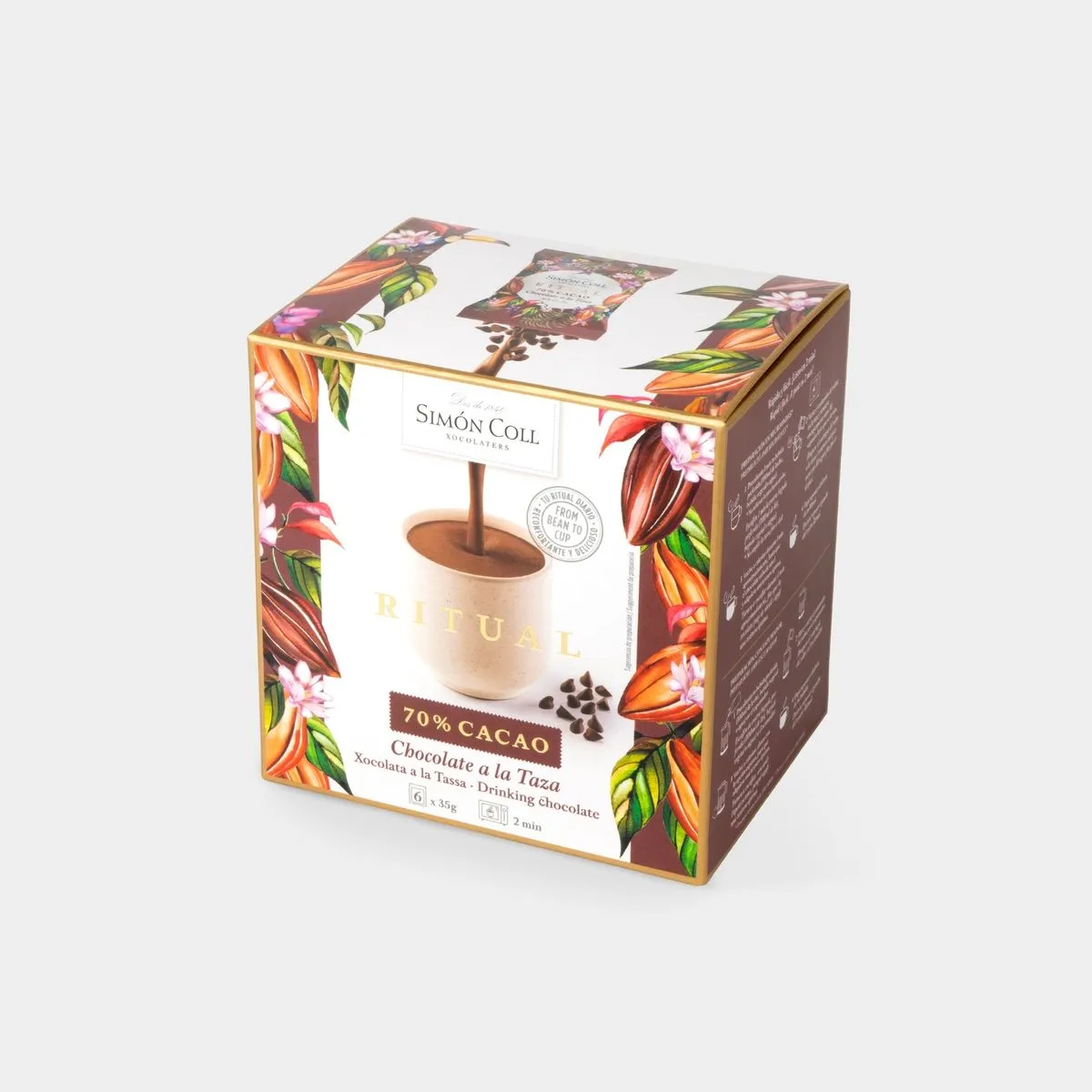 Simón Coll horká čokoláda 70 % 6ks