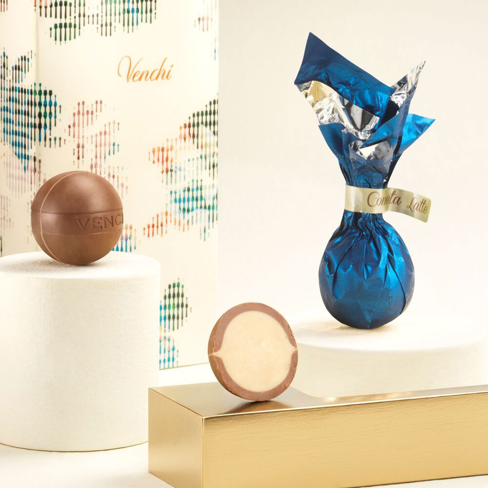 Venchi  modrá mléčná kometa 1ks