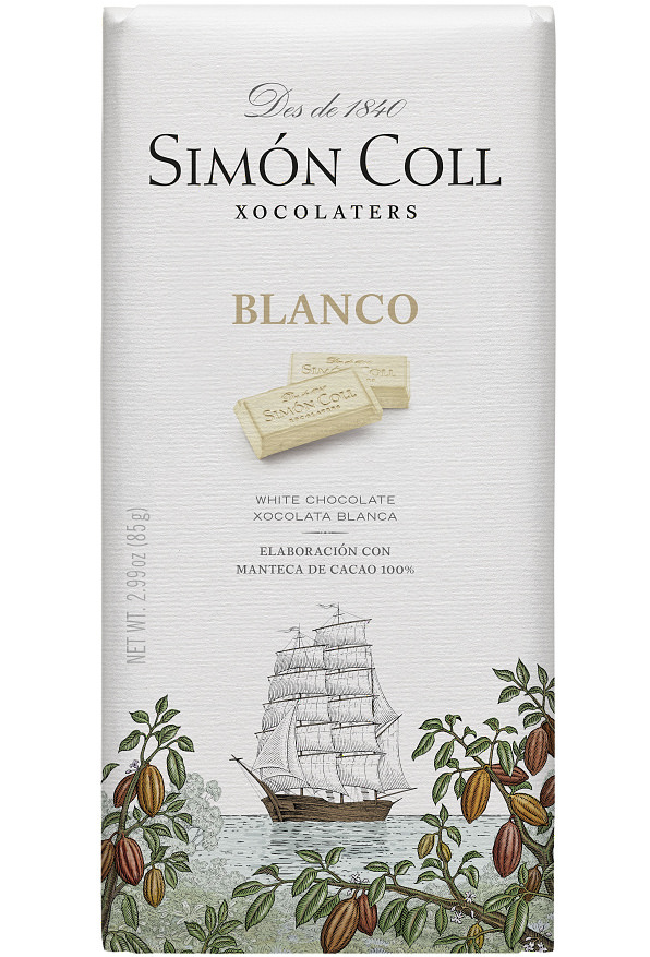 Simón Coll bílá čokoláda 85g